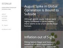Tablet Screenshot of econcall.com